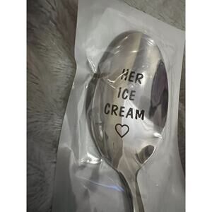 NEW Her Ice Cream Spoon Personalized Gift Wife Mother Bride Sister Daughter